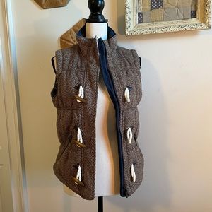 Timeout coffee tweed vest